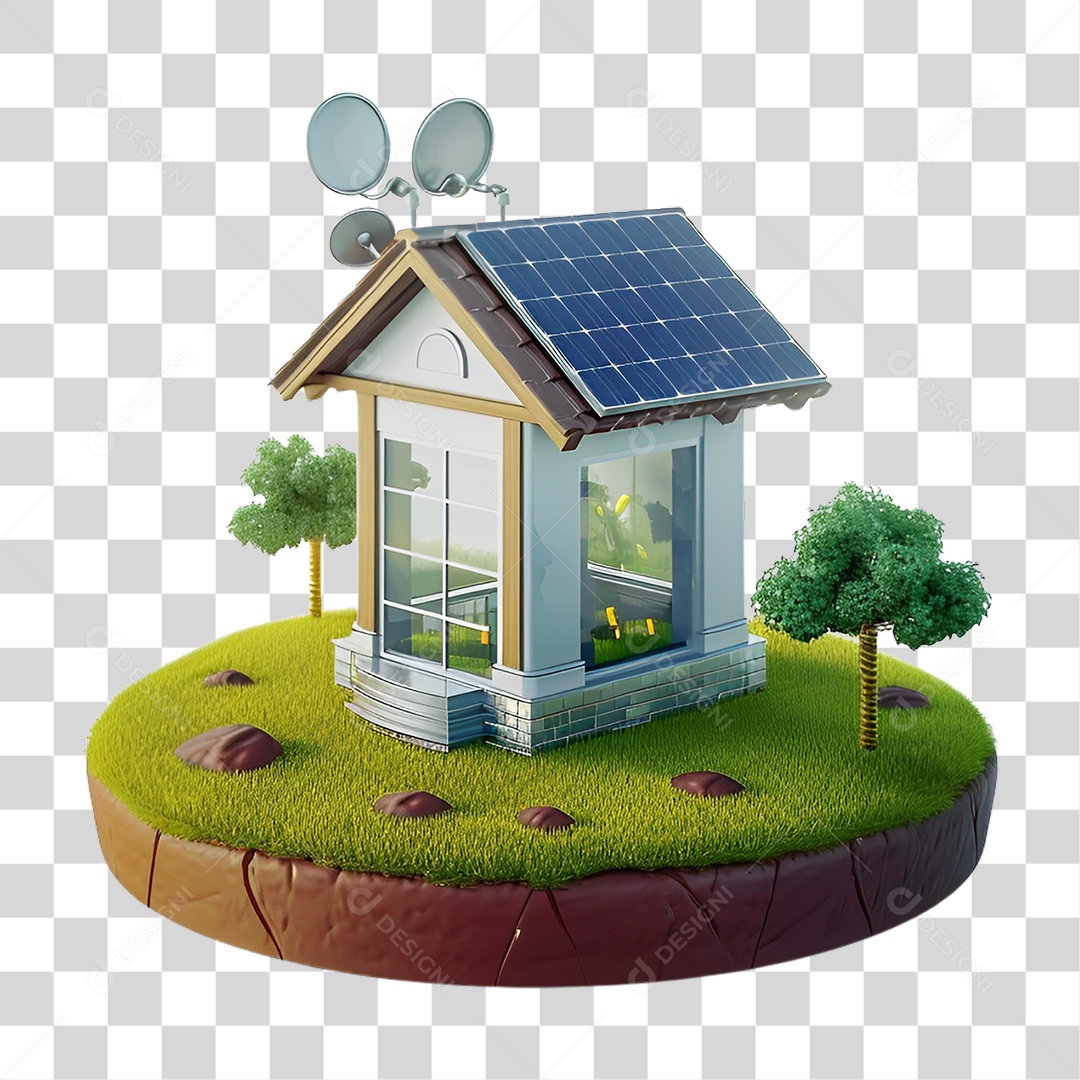 Energia Solar Placa Solar PNG Transparente