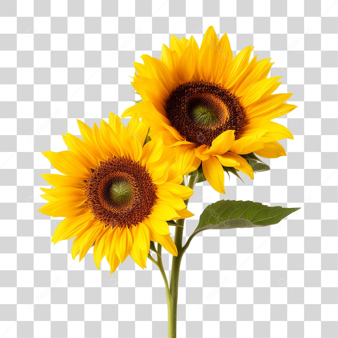 Flor Girassol PNG Transparente