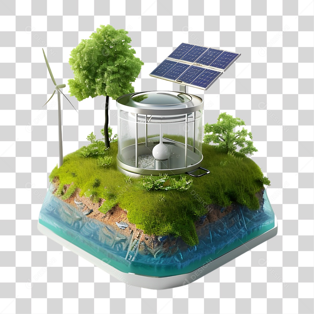 Energia Solar Placa Solar PNG Transparente