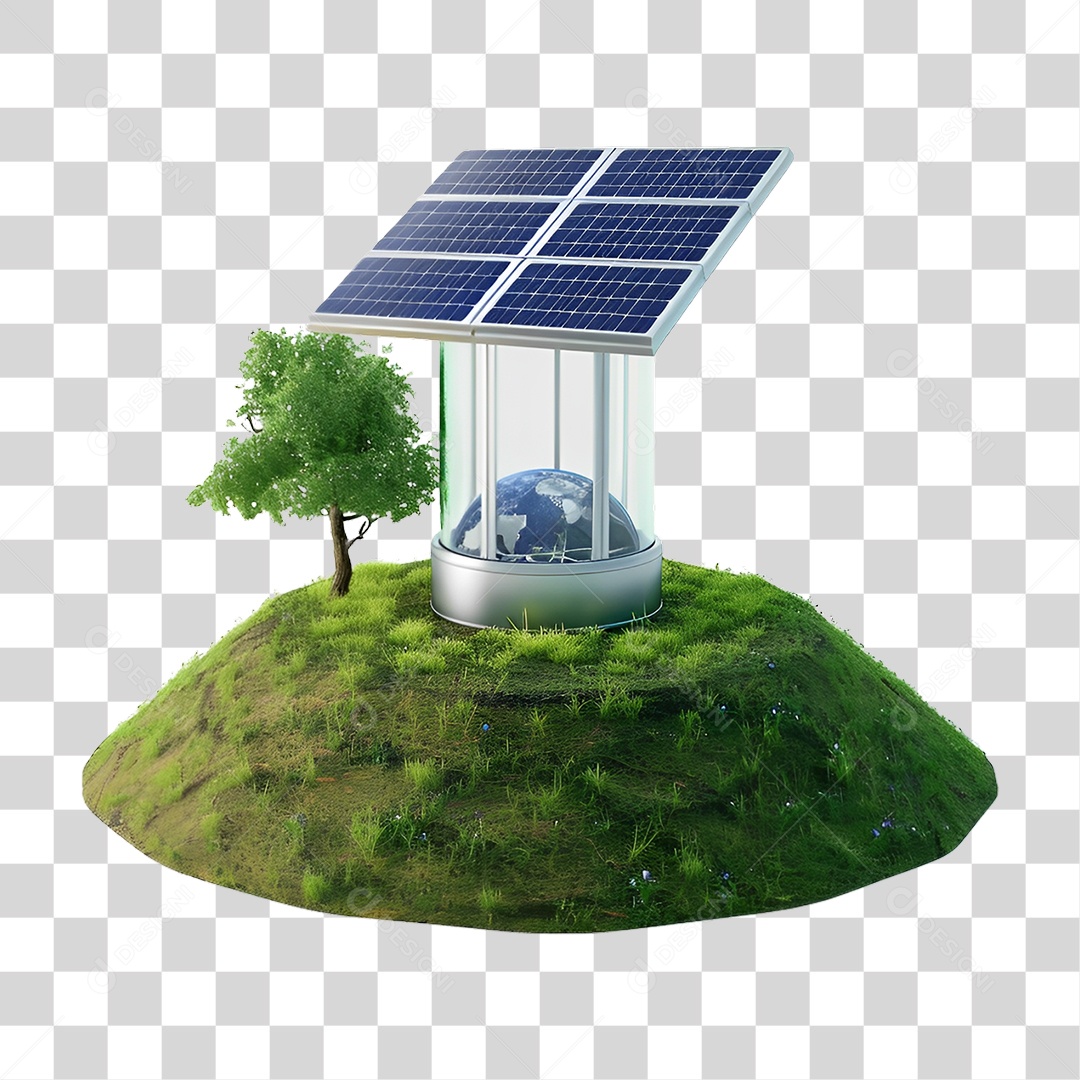 Energia Solar Placa Solar PNG Transparente