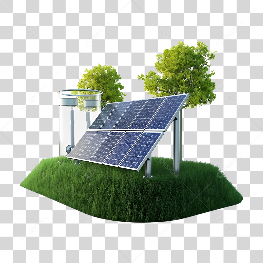 Energia Solar Placa Solar PNG Transparente