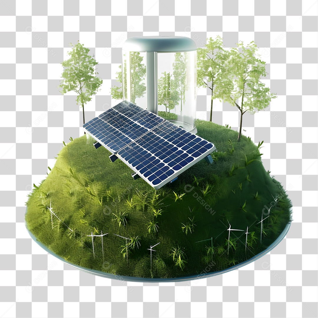 Energia Solar Placa Solar PNG Transparente