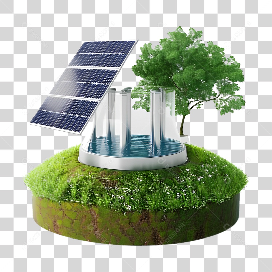 Energia Solar Placa Solar PNG Transparente