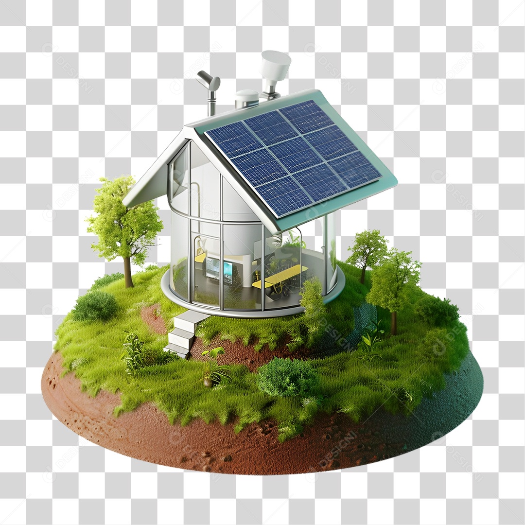Energia Solar Placa Solar PNG Transparente