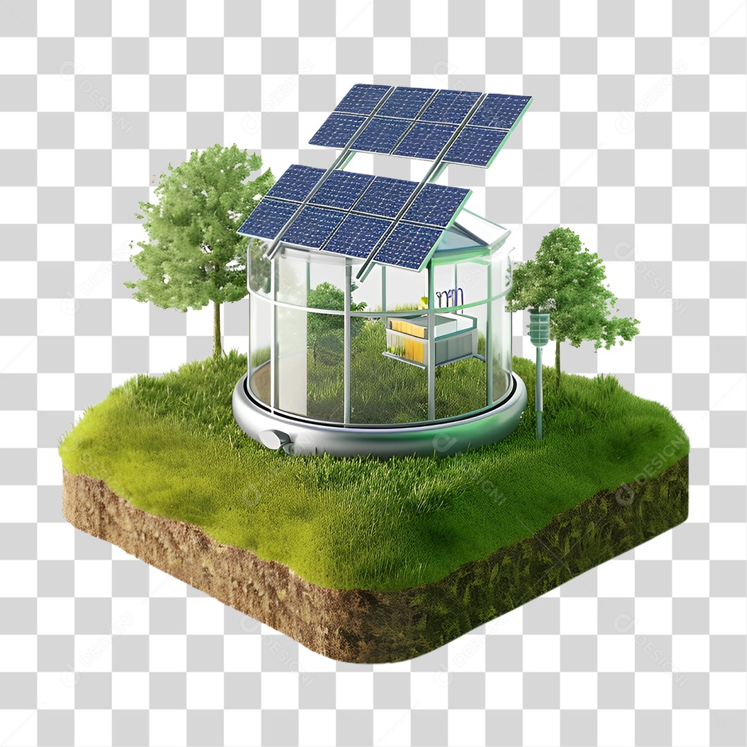 Energia Solar Placa Solar PNG Transparente