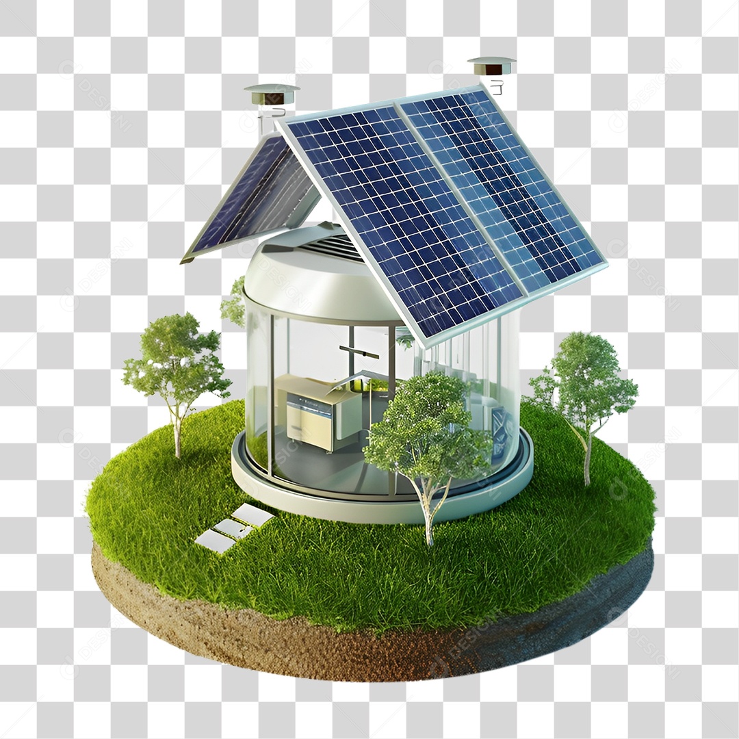 Energia Solar Placa Solar PNG Transparente