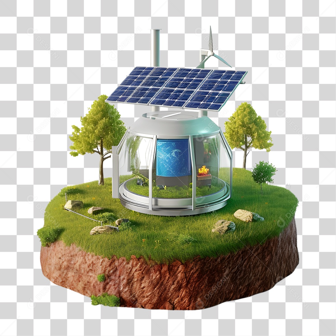 Energia Solar Placa Solar PNG Transparente