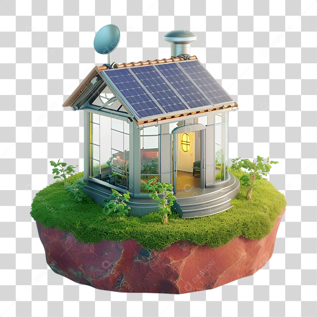 Energia Solar Placa Solar PNG Transparente