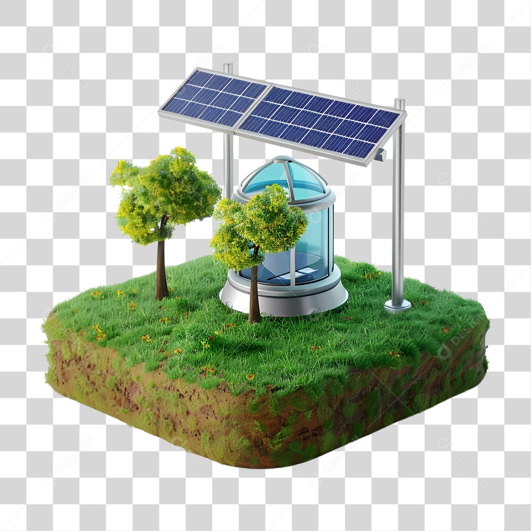 Energia Solar Placa Solar PNG Transparente