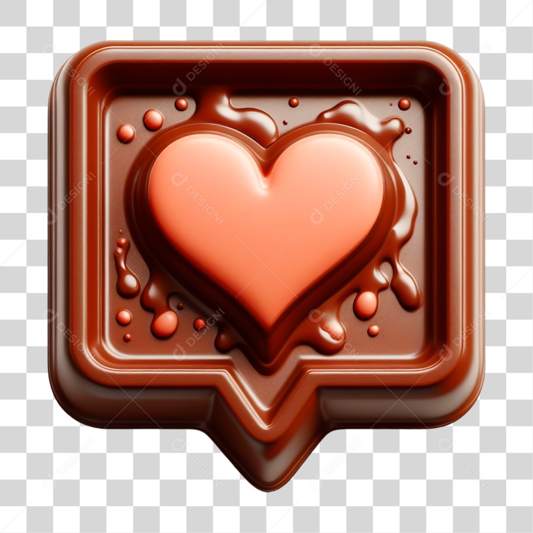Emoji Chocolate Recortado Doce PNG Transparente