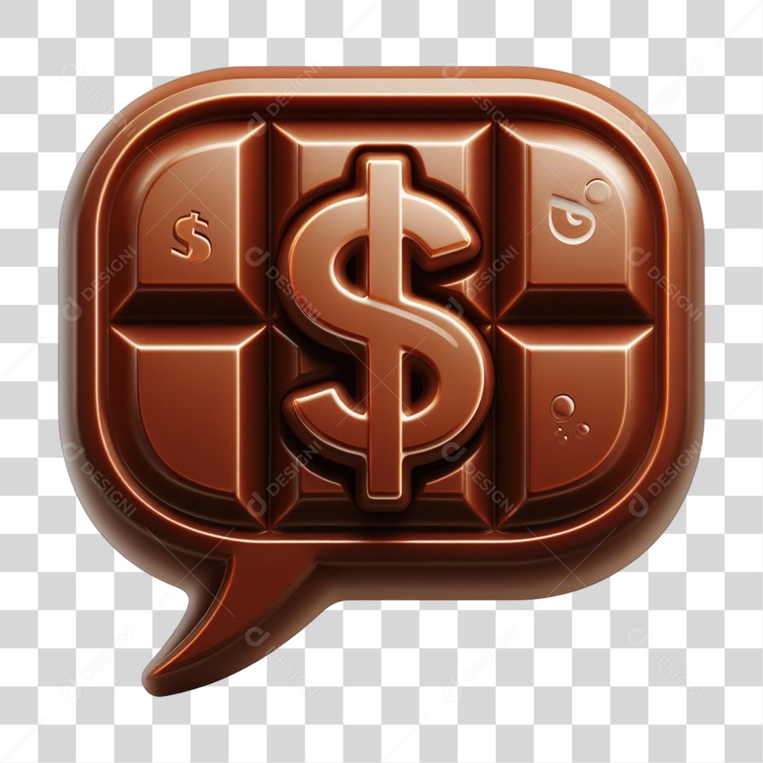 Emoji Chocolate Recortado Doce PNG Transparente