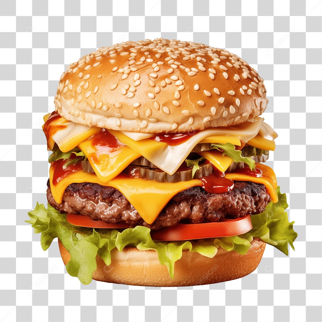 Hambúrguer Lanche PNG Transparente