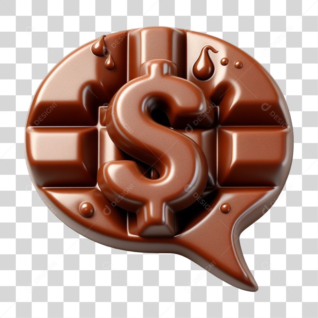 Emoji Chocolate Recortado Doce PNG Transparente