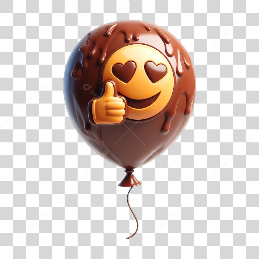 Emoji Chocolate Recortado Doce PNG Transparente