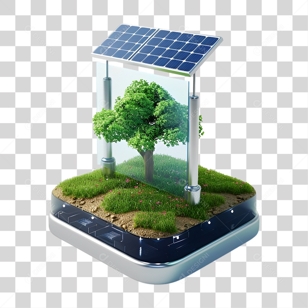 Energia Solar Placa Solar PNG Transparente