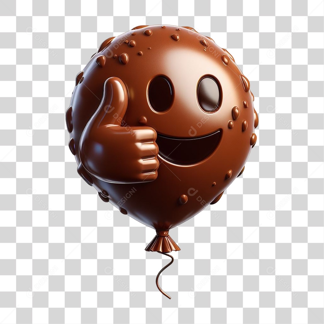 Emoji Chocolate Recortado Doce PNG Transparente