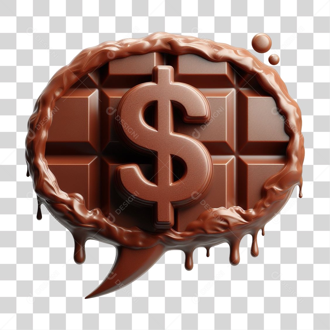 Emoji Chocolate Recortado Doce PNG Transparente