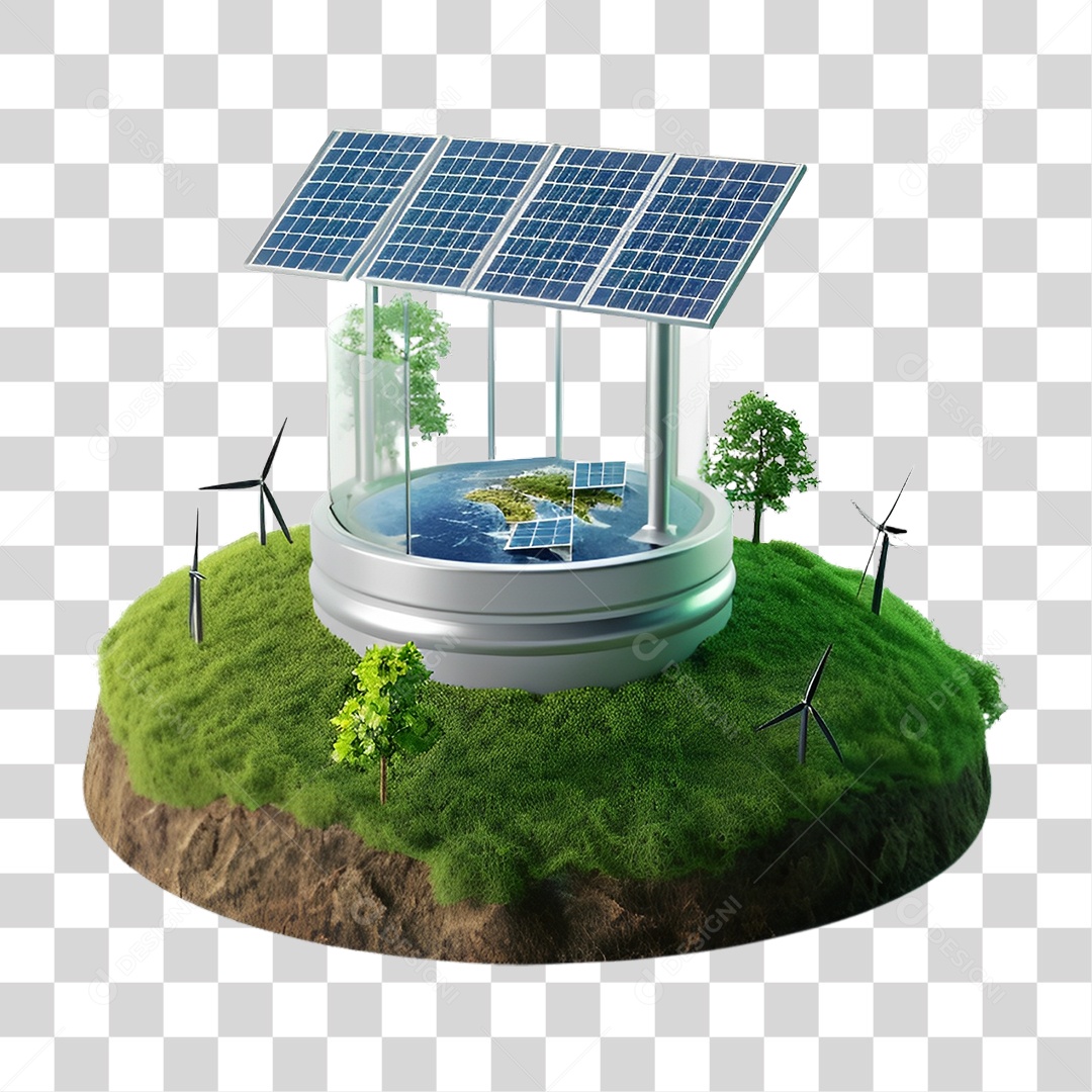 Energia Solar Placa Solar PNG Transparente