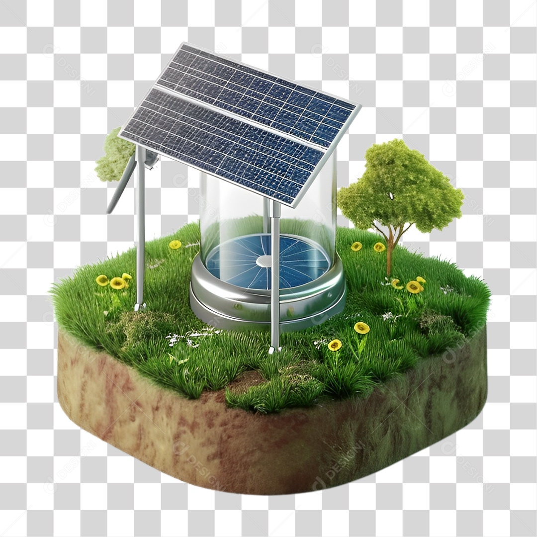 Energia Solar Placa Solar PNG Transparente