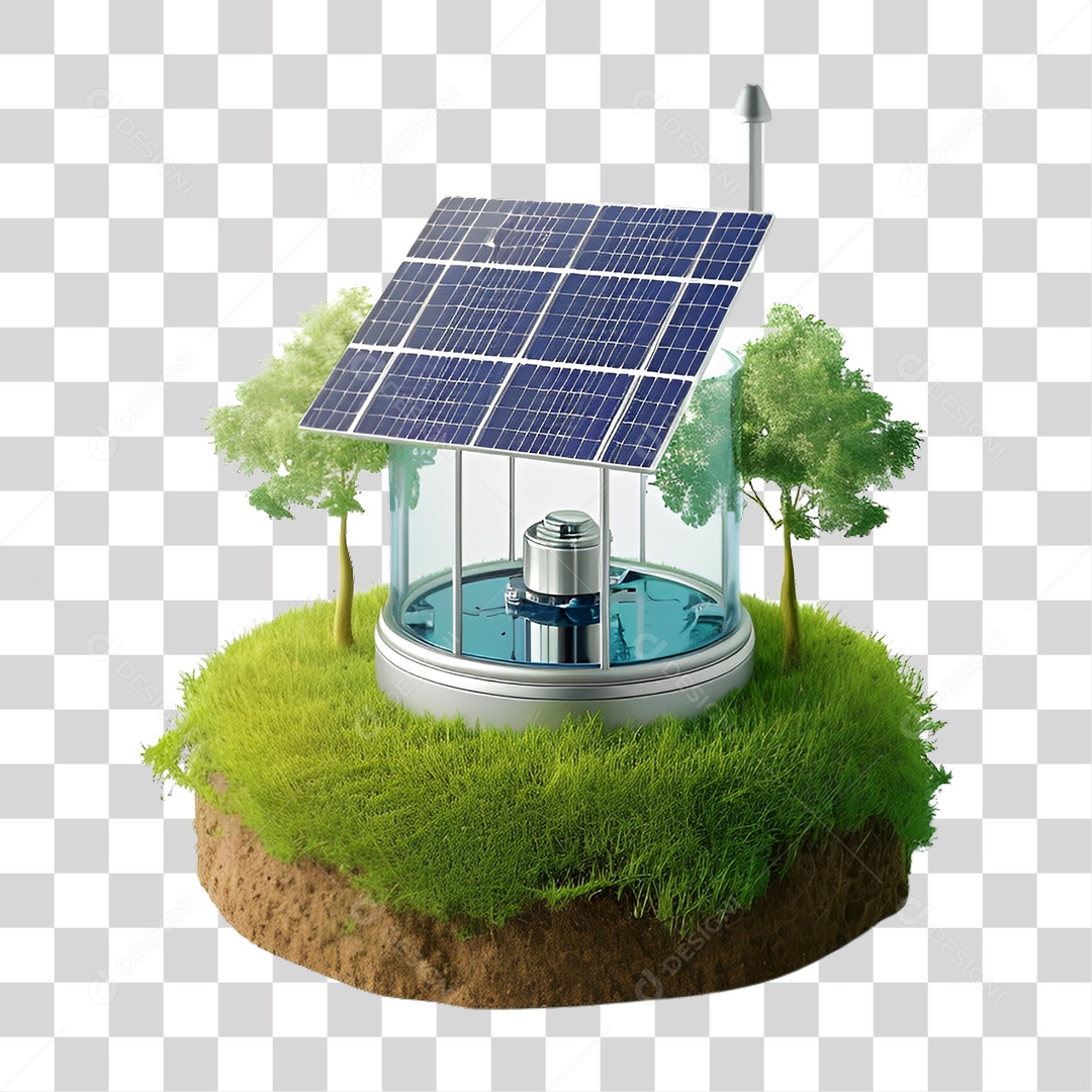 Energia Solar Placa Solar PNG Transparente