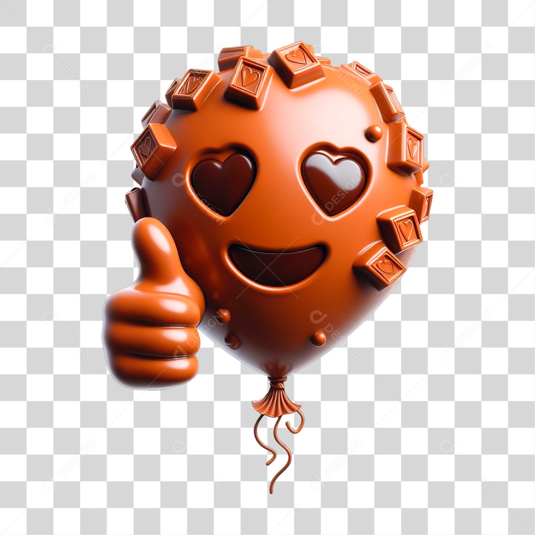 Emoji Chocolate Recortado Doce PNG Transparente