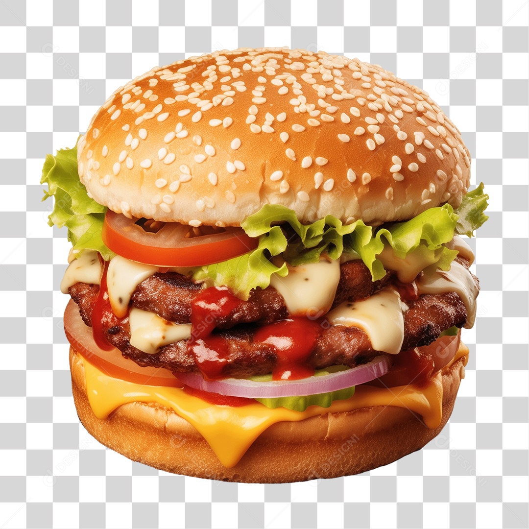 Hambúrguer Lanche PNG Transparente