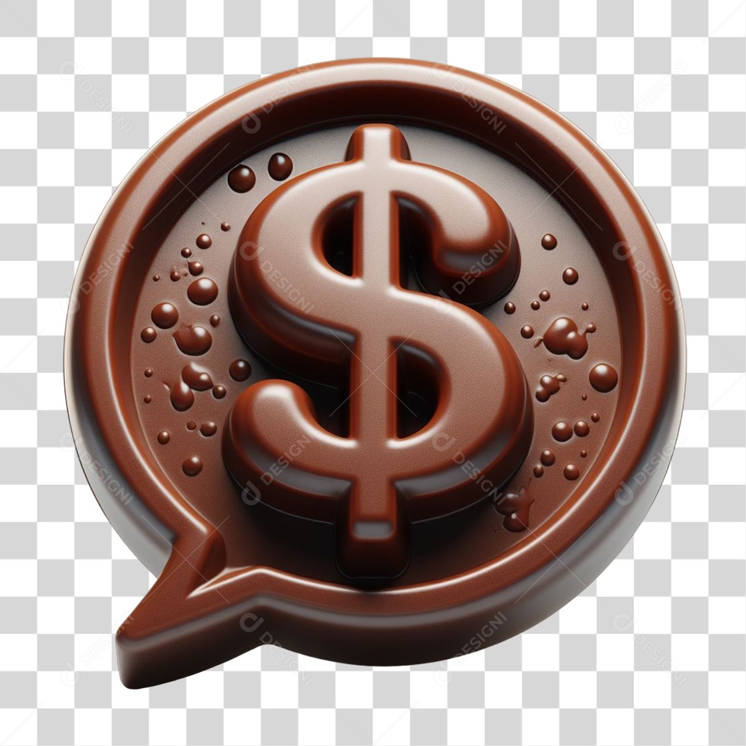 Emoji Chocolate Recortado Doce PNG Transparente