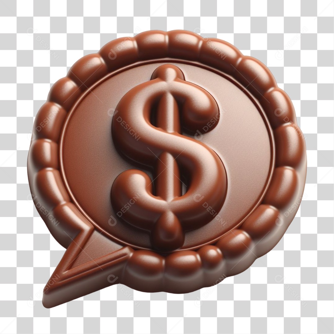 Emoji Chocolate Recortado Doce PNG Transparente