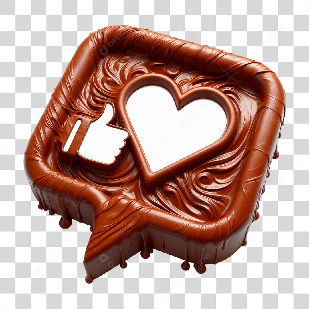 Emoji Chocolate Recortado Doce PNG Transparente