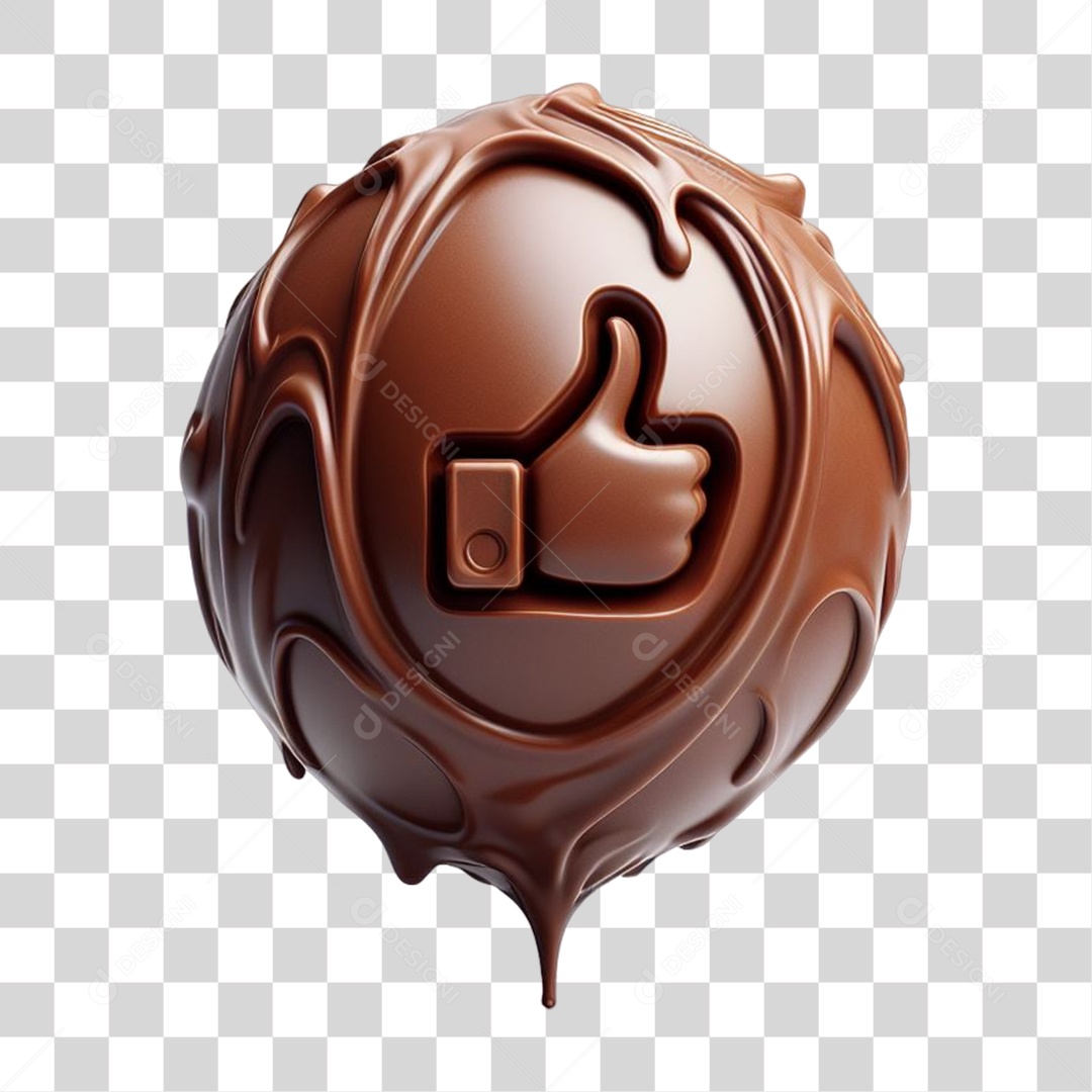 Emoji Chocolate Recortado Doce PNG Transparente