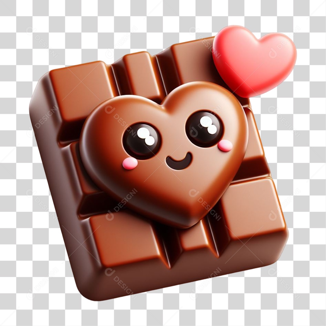 Emoji Chocolate Recortado Doce PNG Transparente