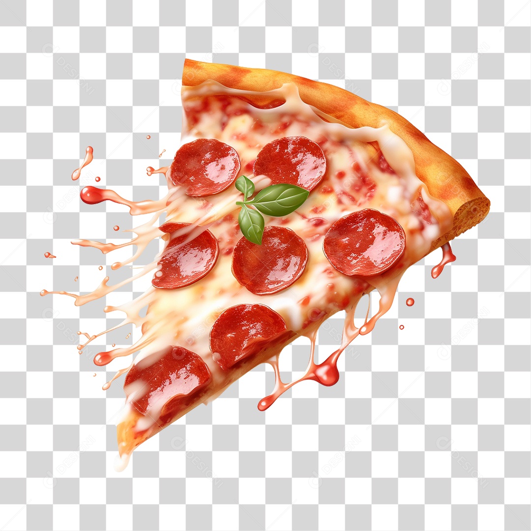 Fatia de Pizza PNG Transparente