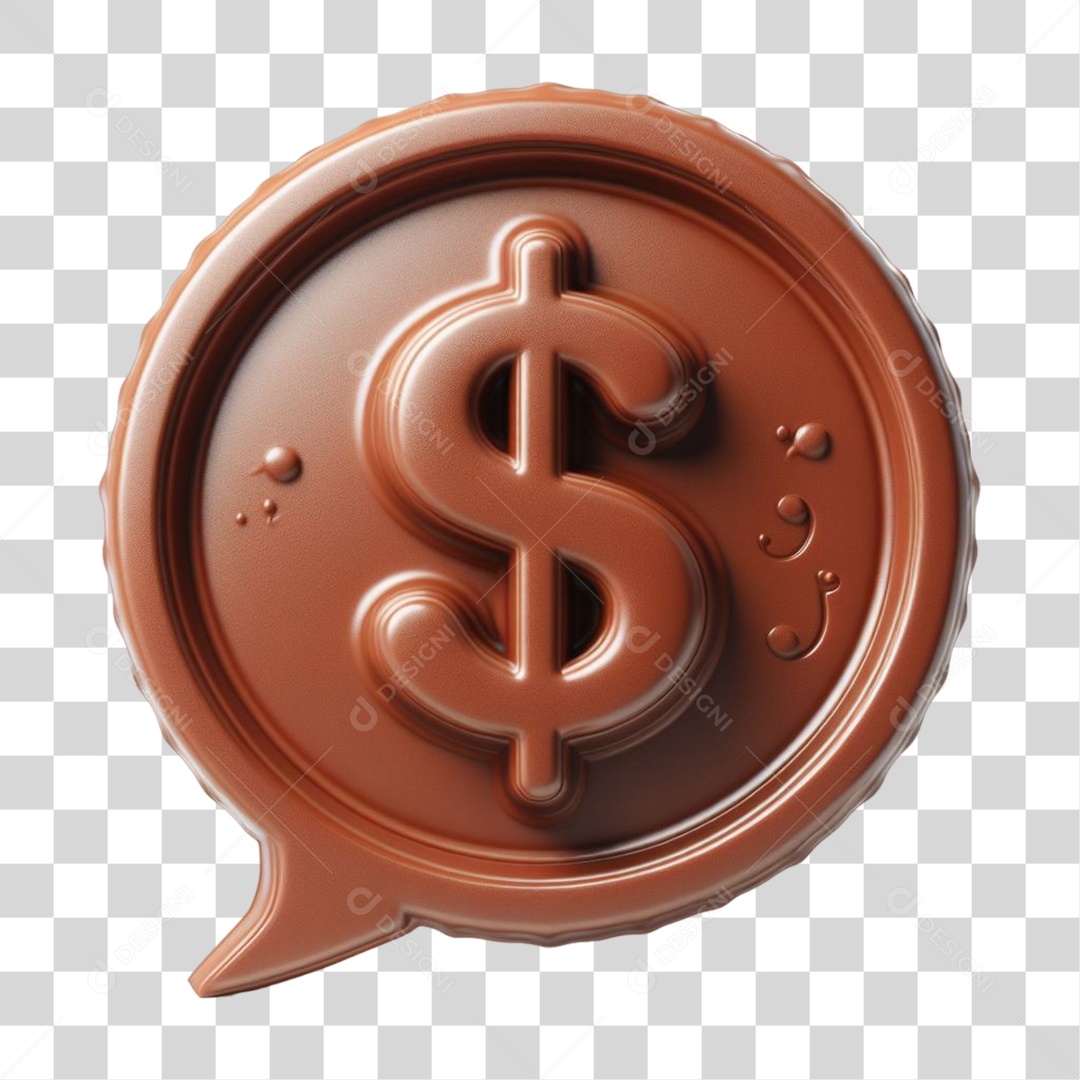 Emoji Chocolate Recortado Doce PNG Transparente