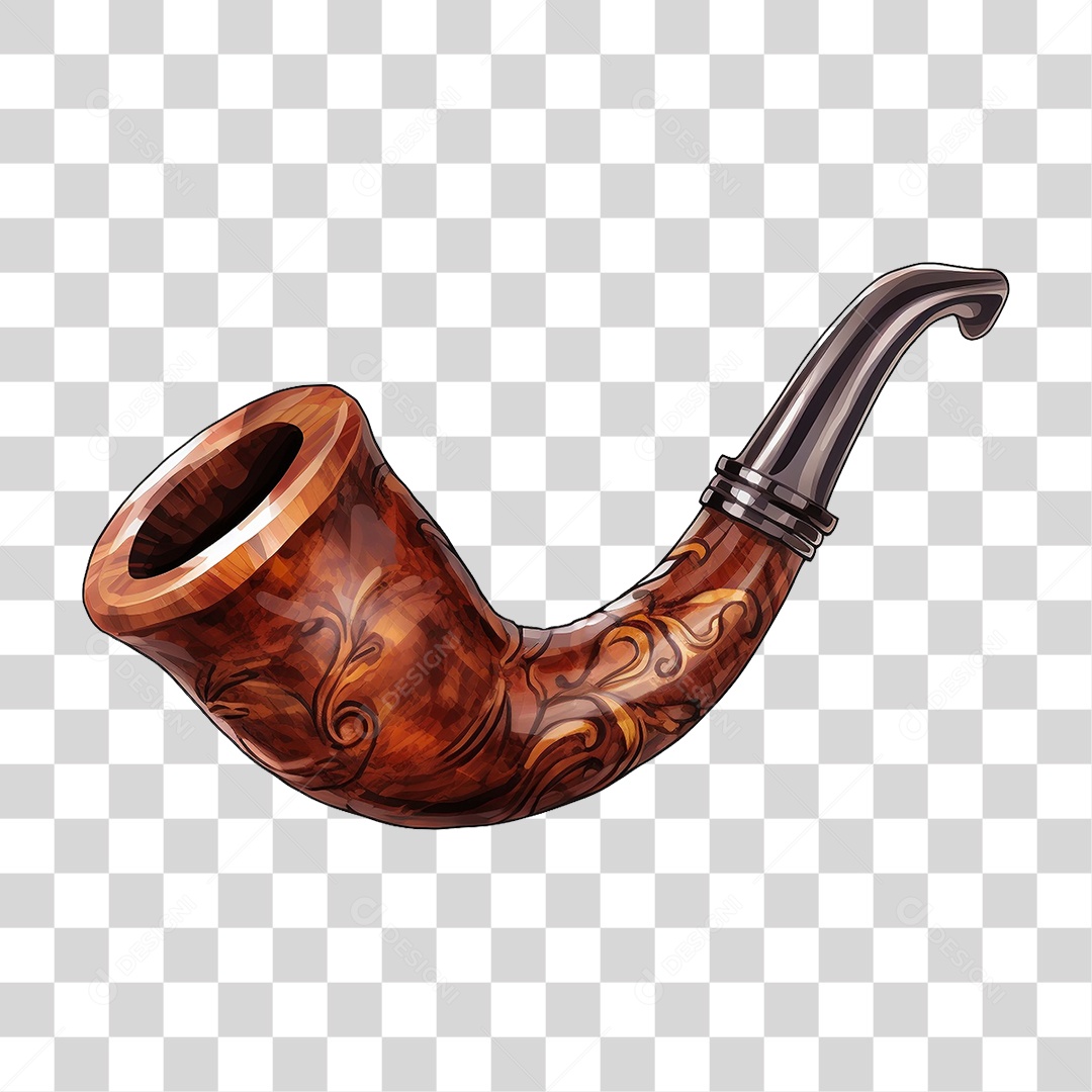 Cachimbo de Madeira PNG Transparente