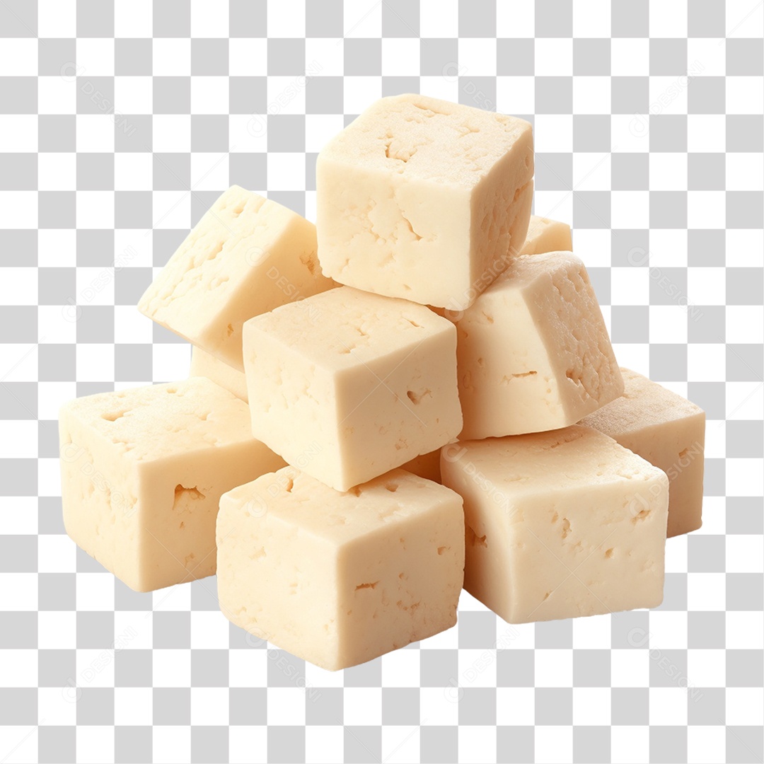 Cubos de Queijo PNG Transparente