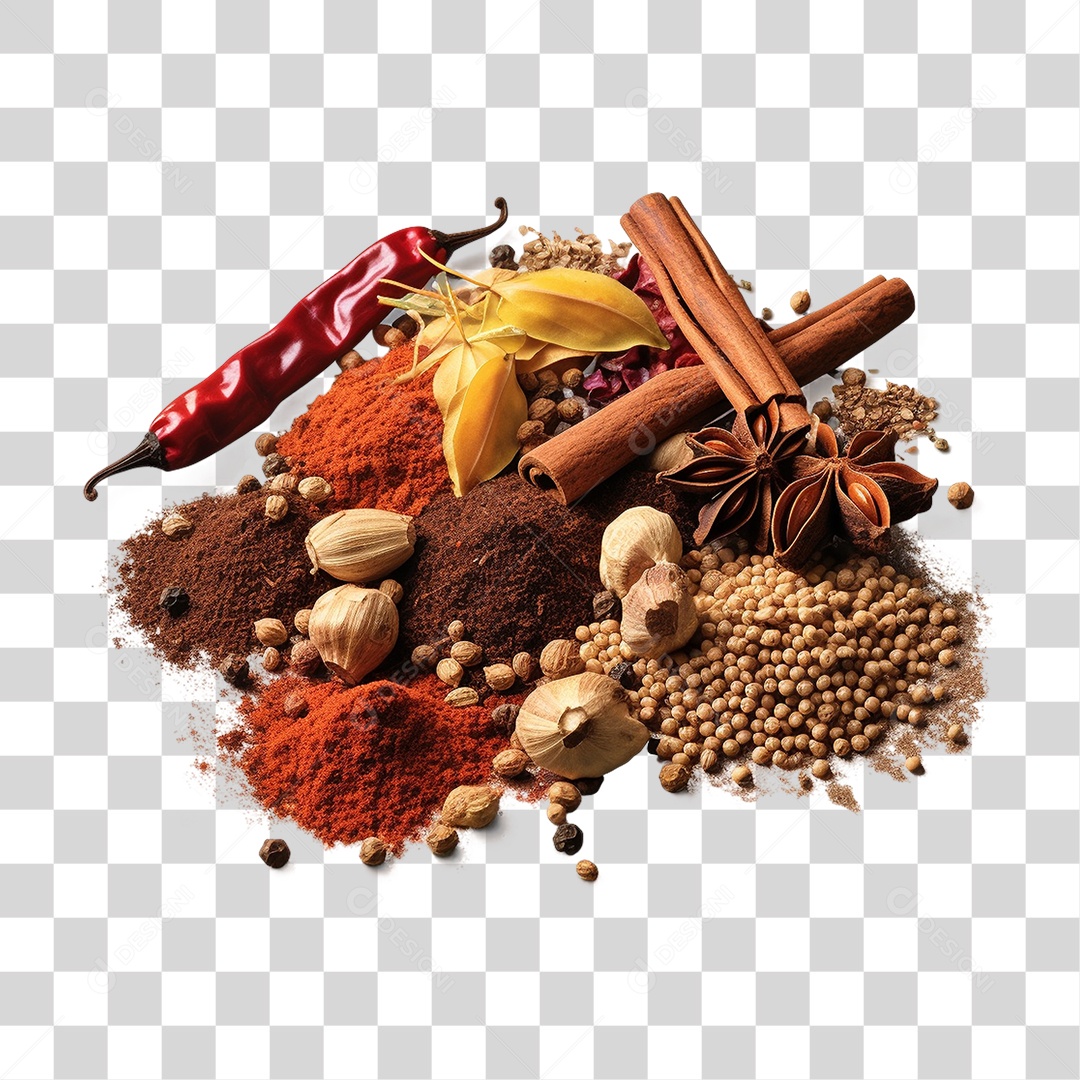 Ervas Temperos PNG Transparente