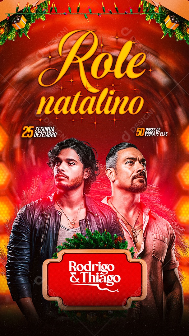 Story Flyer Role natalino Rodrigo & Thiago Social Media PSD Editável