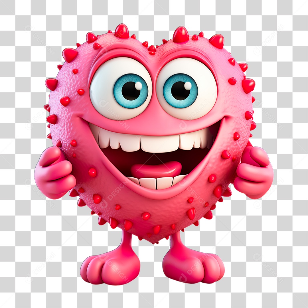 Personagem Monstro PNG Transparente