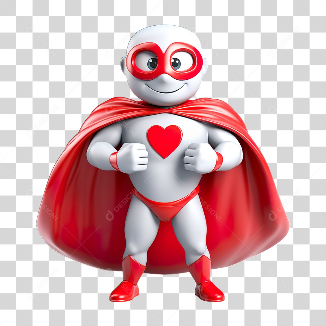 Personagem Super Herói PNG Transparente