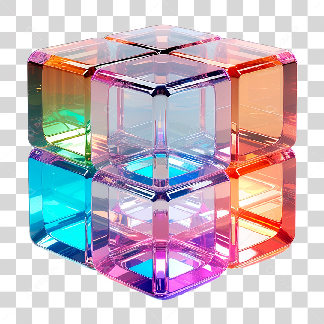 Dado Cristal PNG Transparente