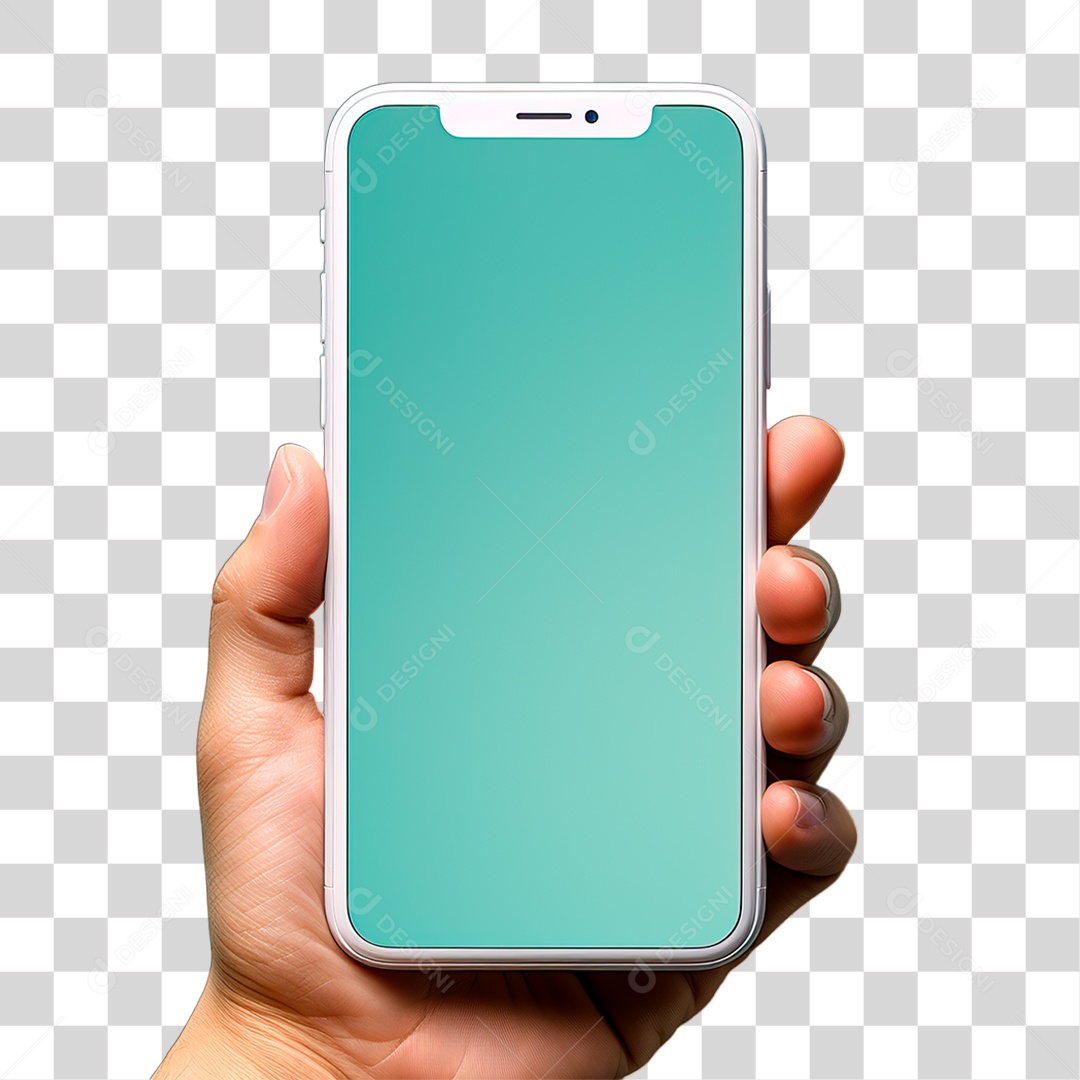 Mão Segurando Celular PNG Transparente