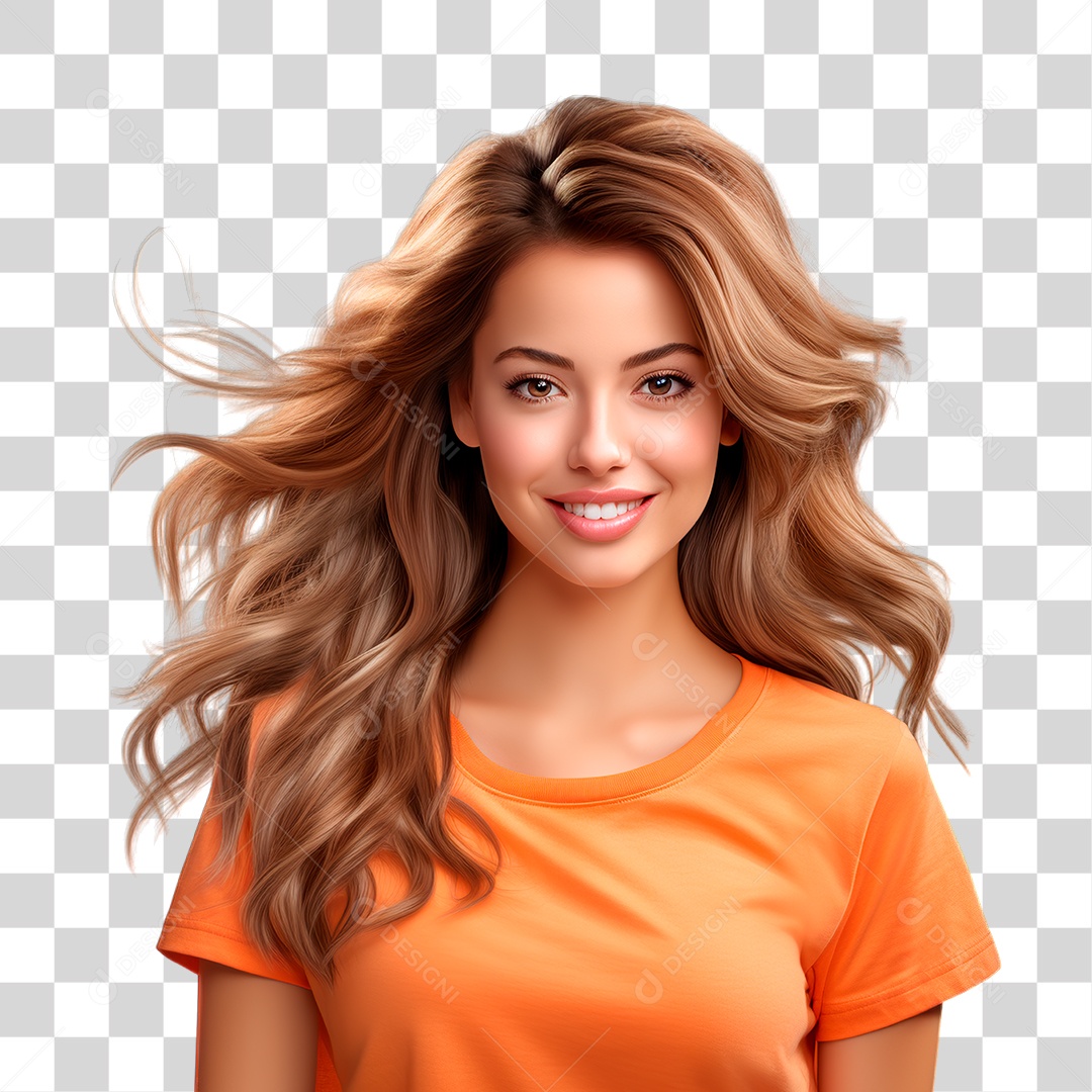Mulher Sorrindo PNG Transparente