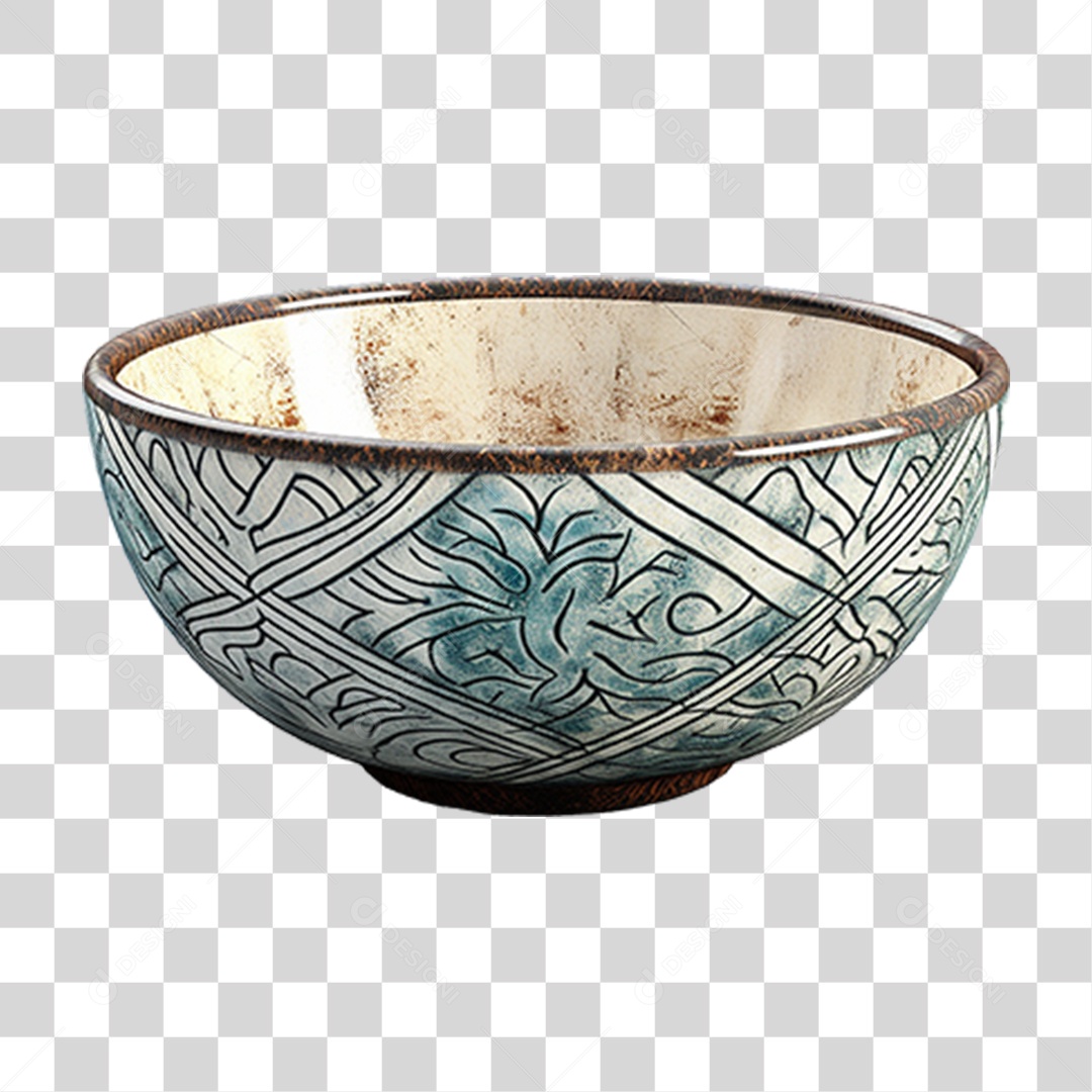 Tigela de Cerâmica PNG Transparente