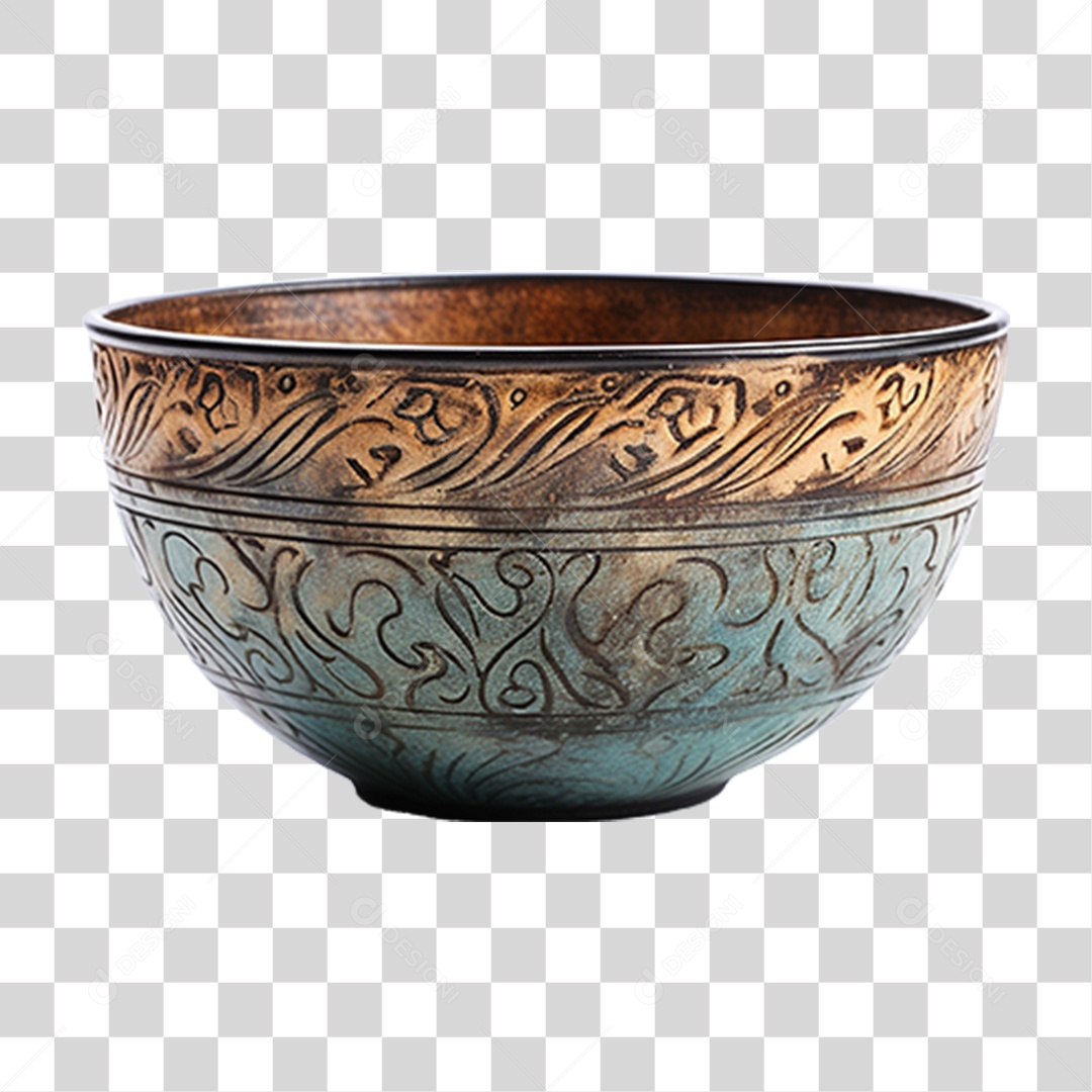 Tigela de Cerâmica PNG Transparente
