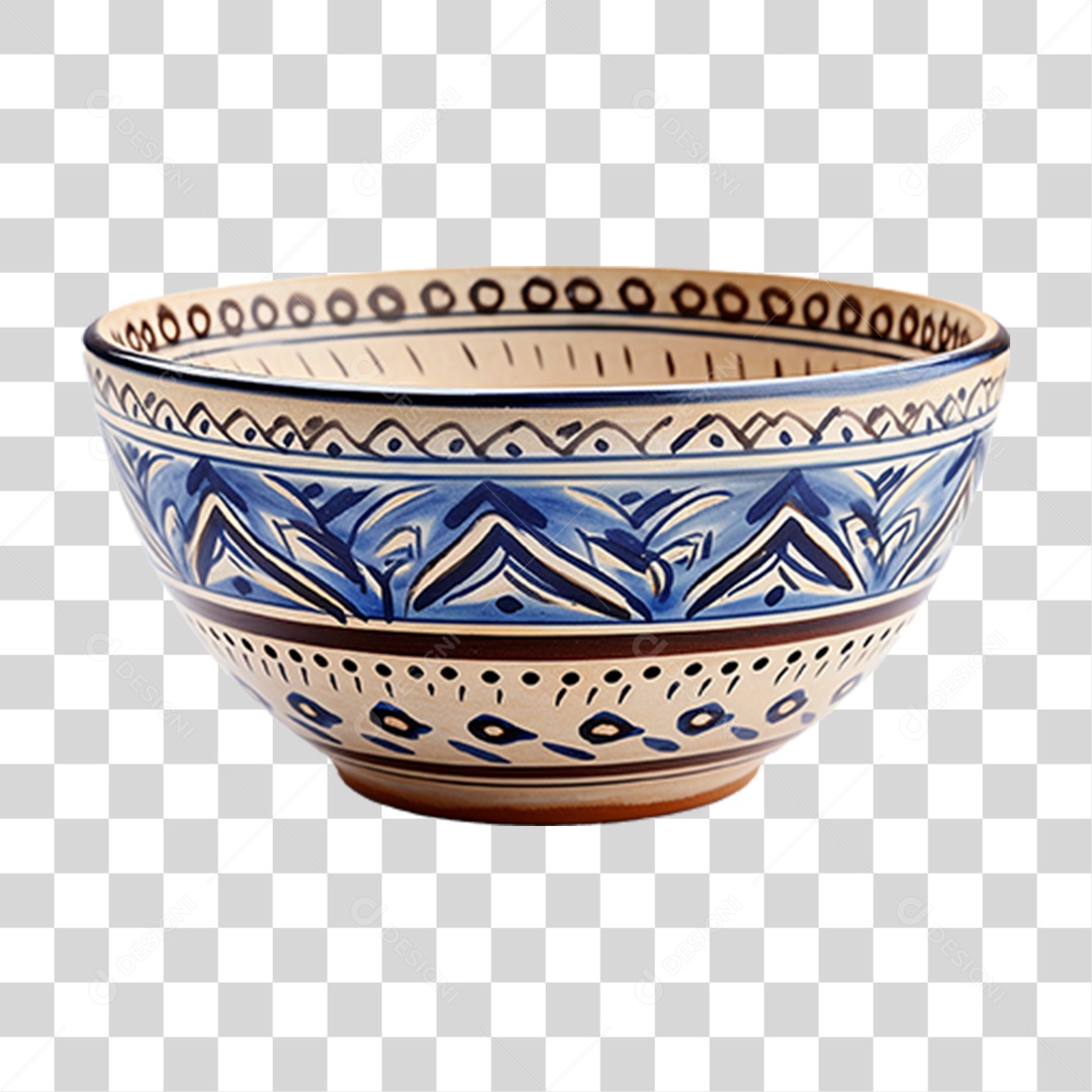 Tigela de Cerâmica PNG Transparente
