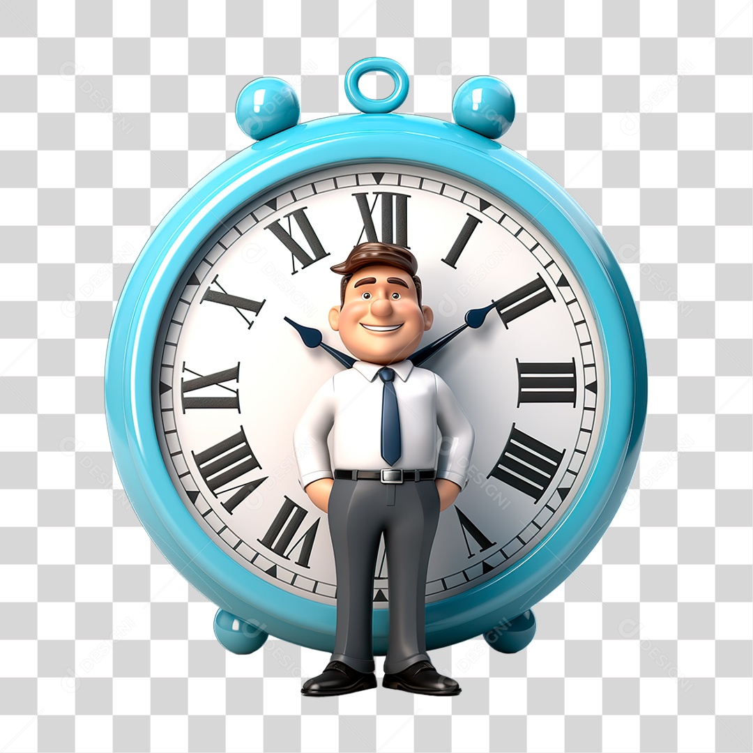 Homem com Relógio PNG Transparente