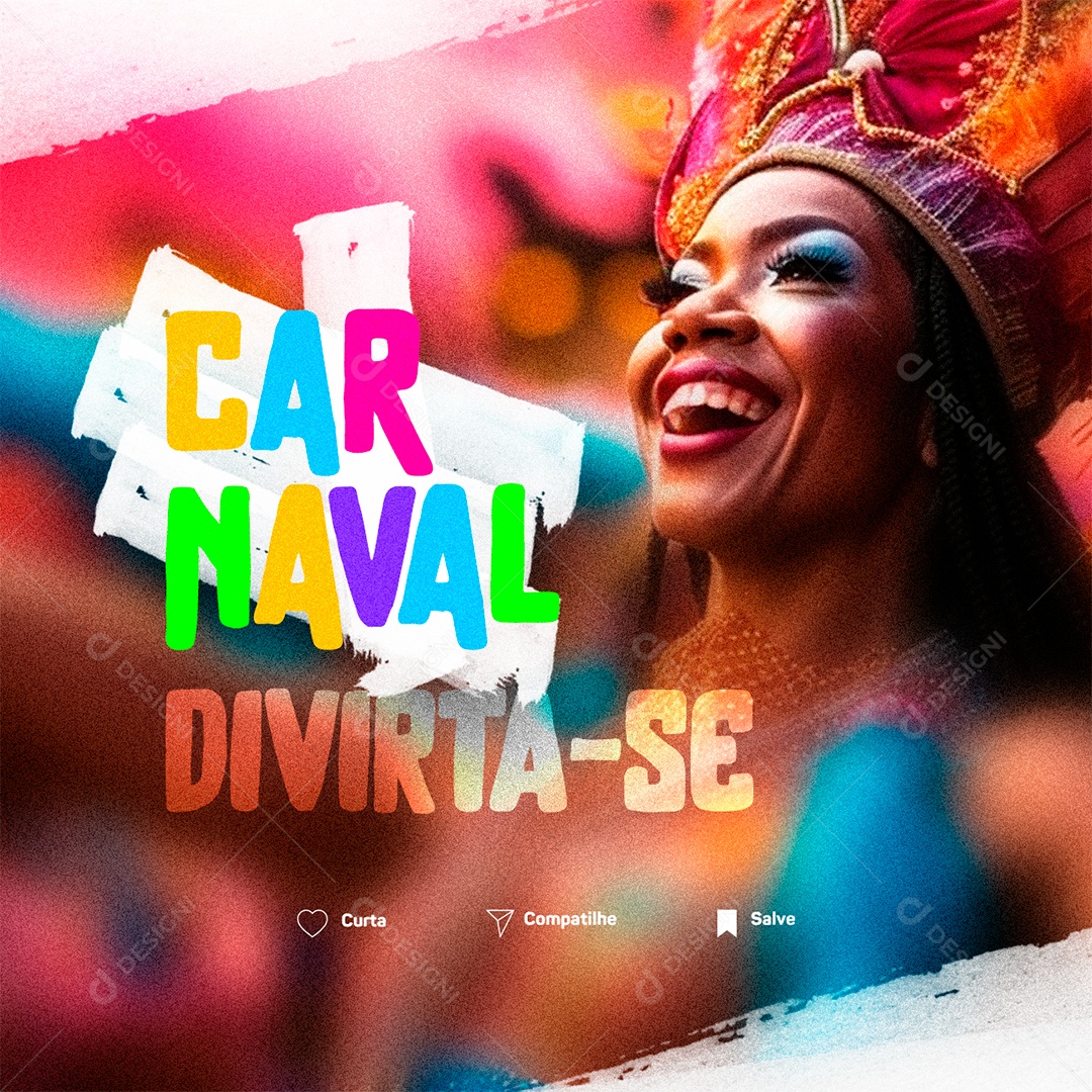 Carnaval Divirta Se Social Media PSD Editável