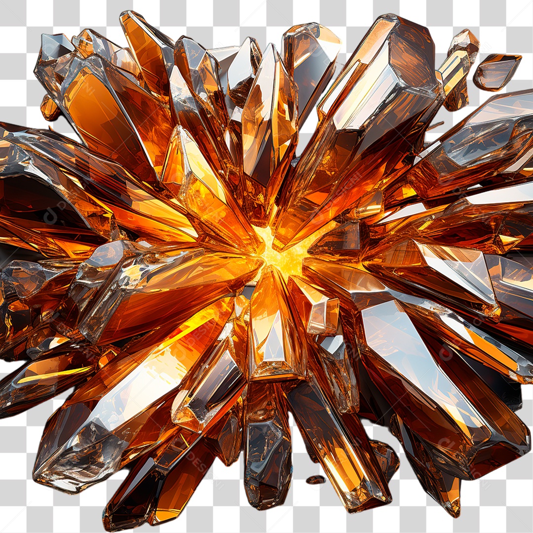 Pedra Cristal PNG Transparente