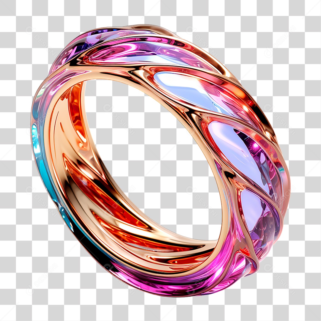 Anel de Cristal PNG Transparente