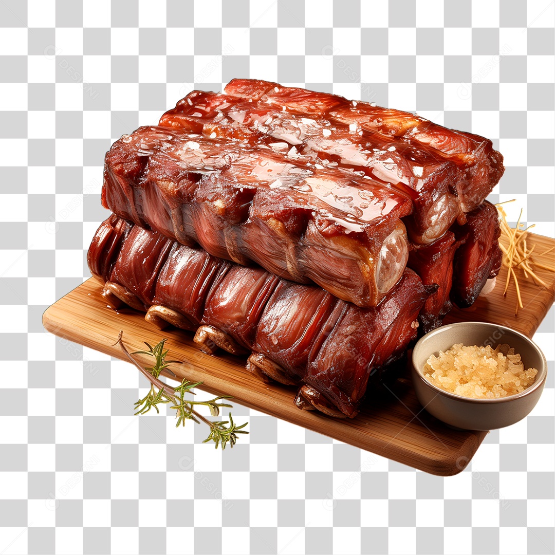 Costela Assada PNG Transparente